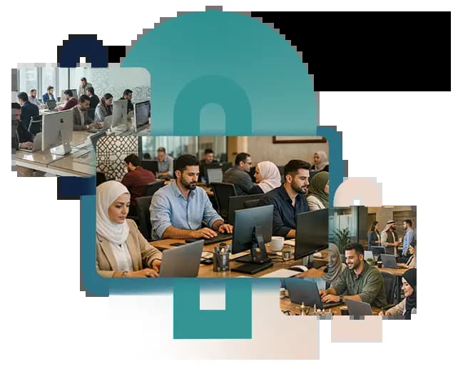 فريق شام تالنتس يعمل معاً